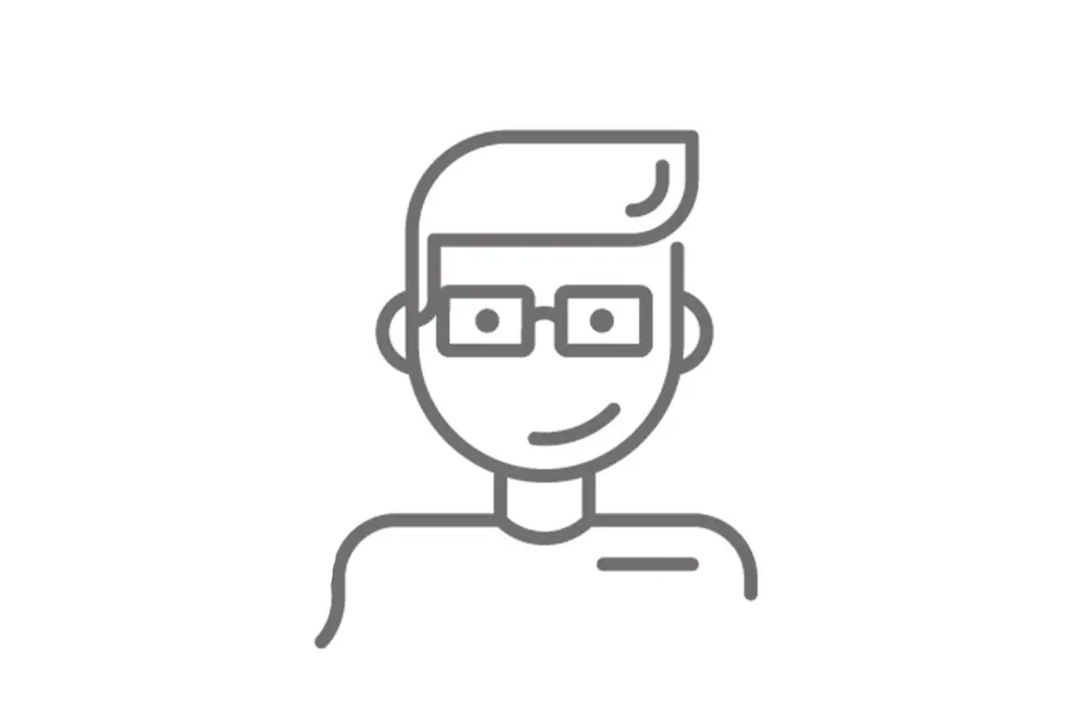 mitarbeiter platzhalter rechteck männlich